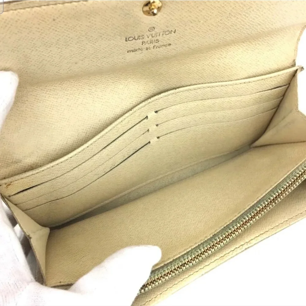 Louis Vuitton Damier Azur Porte Feuille Sarah Long Wallet