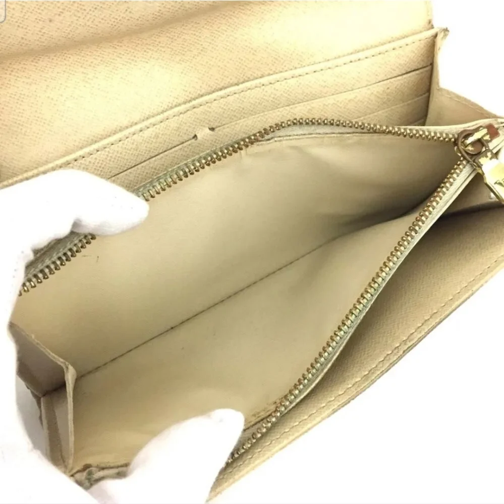 Louis Vuitton Damier Azur Porte Feuille Sarah Long Wallet