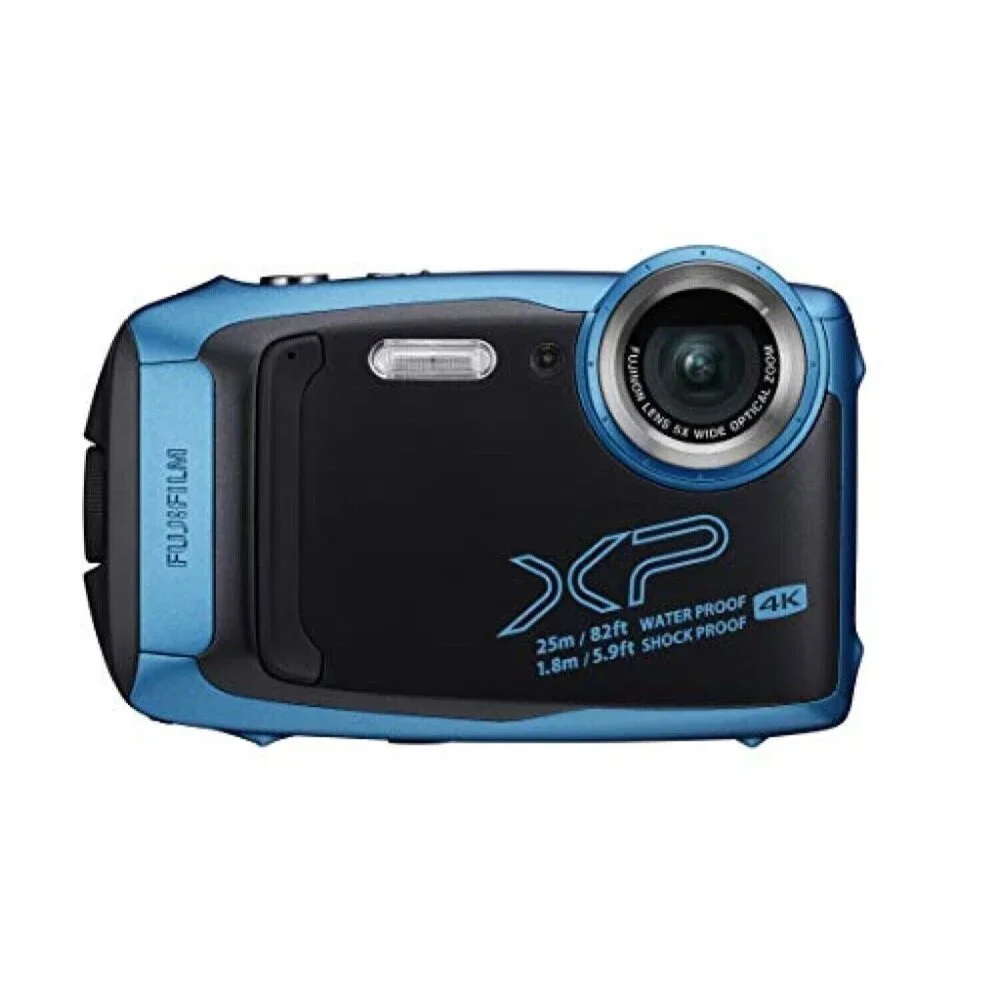FujiFilm FinePix XP140 Digital Camera Waterproof Sky Blue Complete Bundle