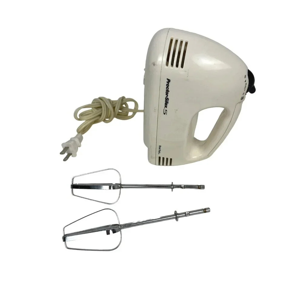 Vintage Proctor Silex 5-Speed Hand Mixer 62515R White