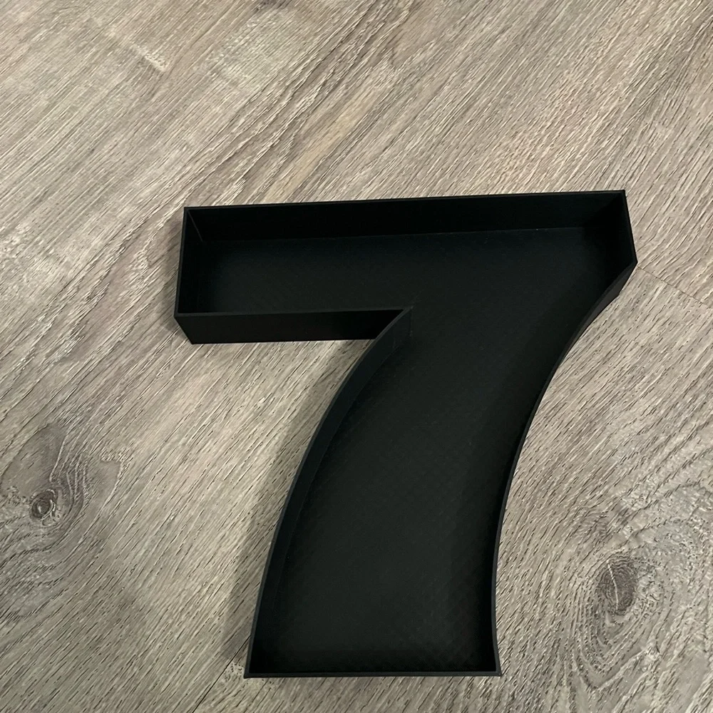 Black Number 7 charcuterie/treat box tray