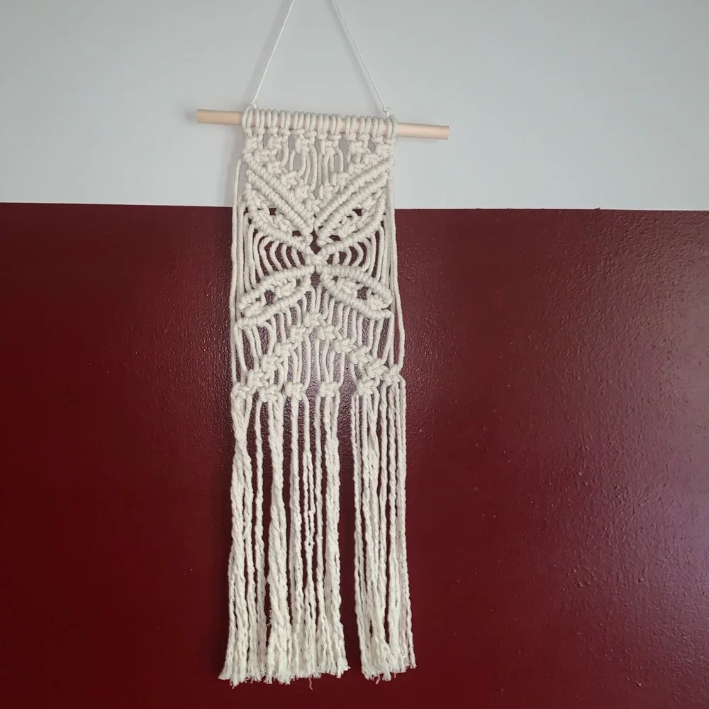Handcrafted Cream Macrame Wall Hanging