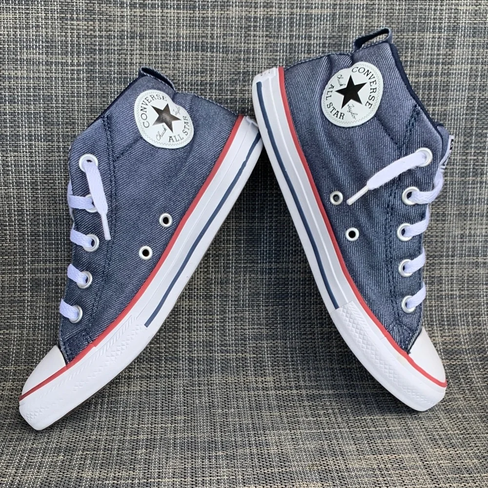 Converse Chuck Taylor All Star Street Summer Twill Mid Sneakers Youth size 3