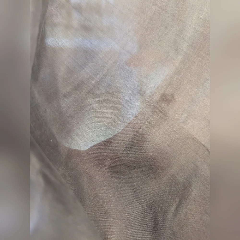 🤎 Brown Silk vintage Skinny scarf Has Minor flaws