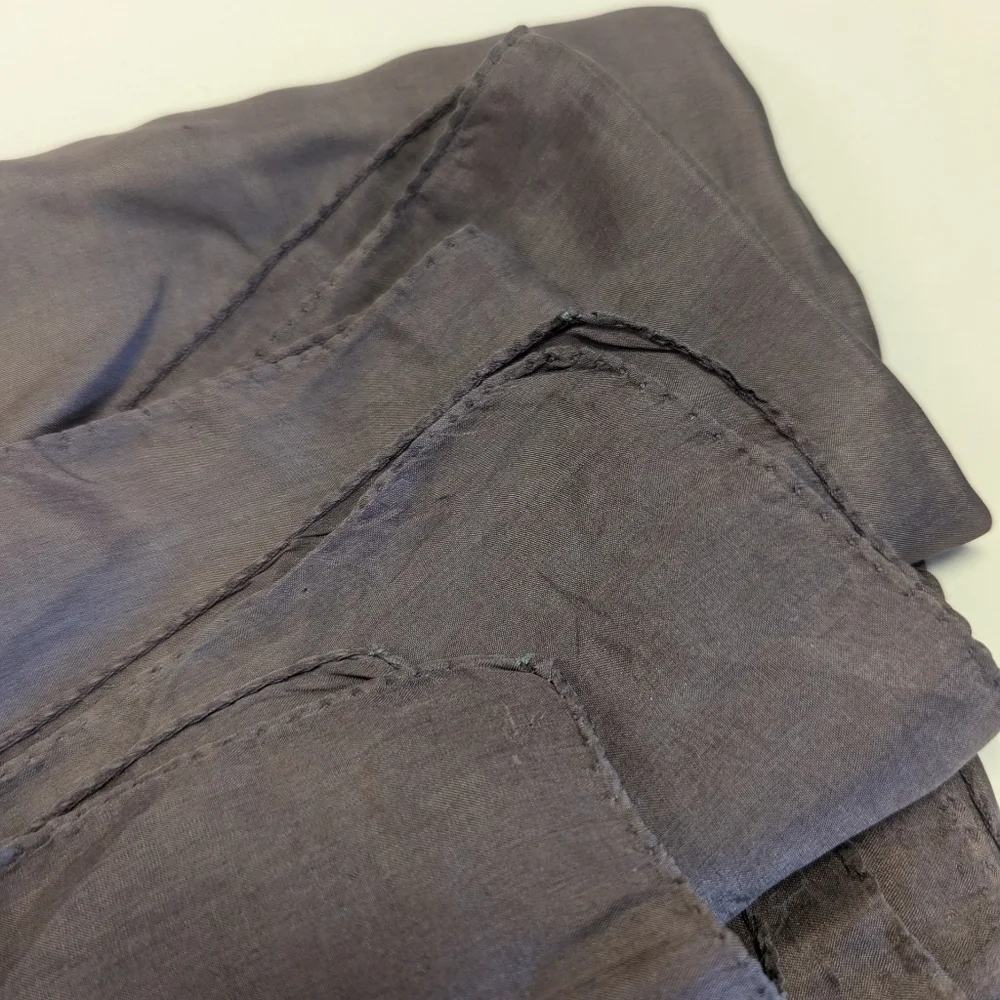 🤎 Brown Silk vintage Skinny scarf Has Minor flaws