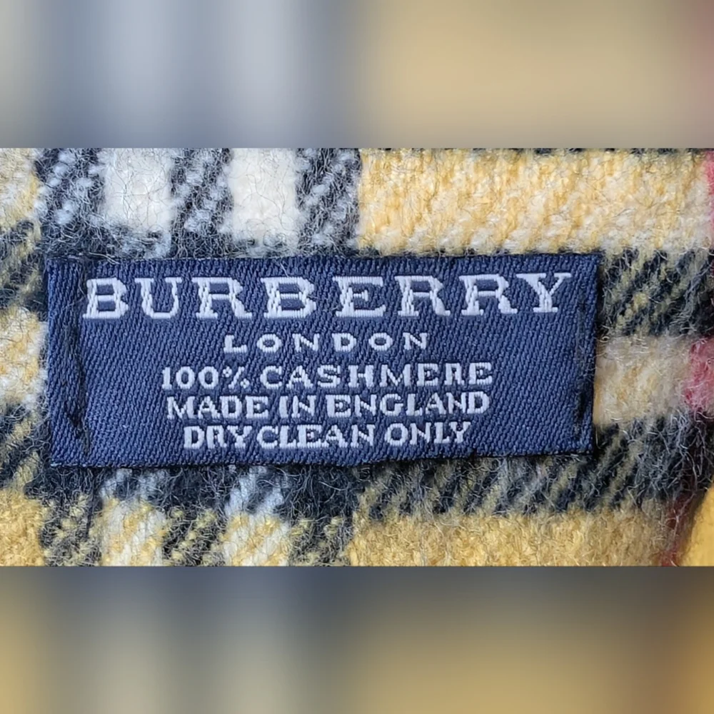 Burberry Vintage Nova Check Cashmere Scarf