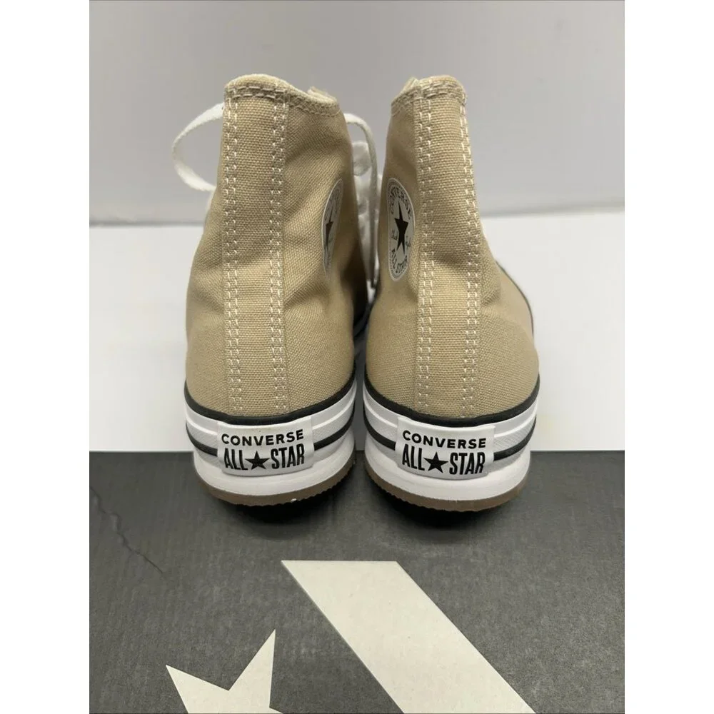 Converse Hi Tops All Star Youth Size 5.5 Nutty Granola White Trim New in Box