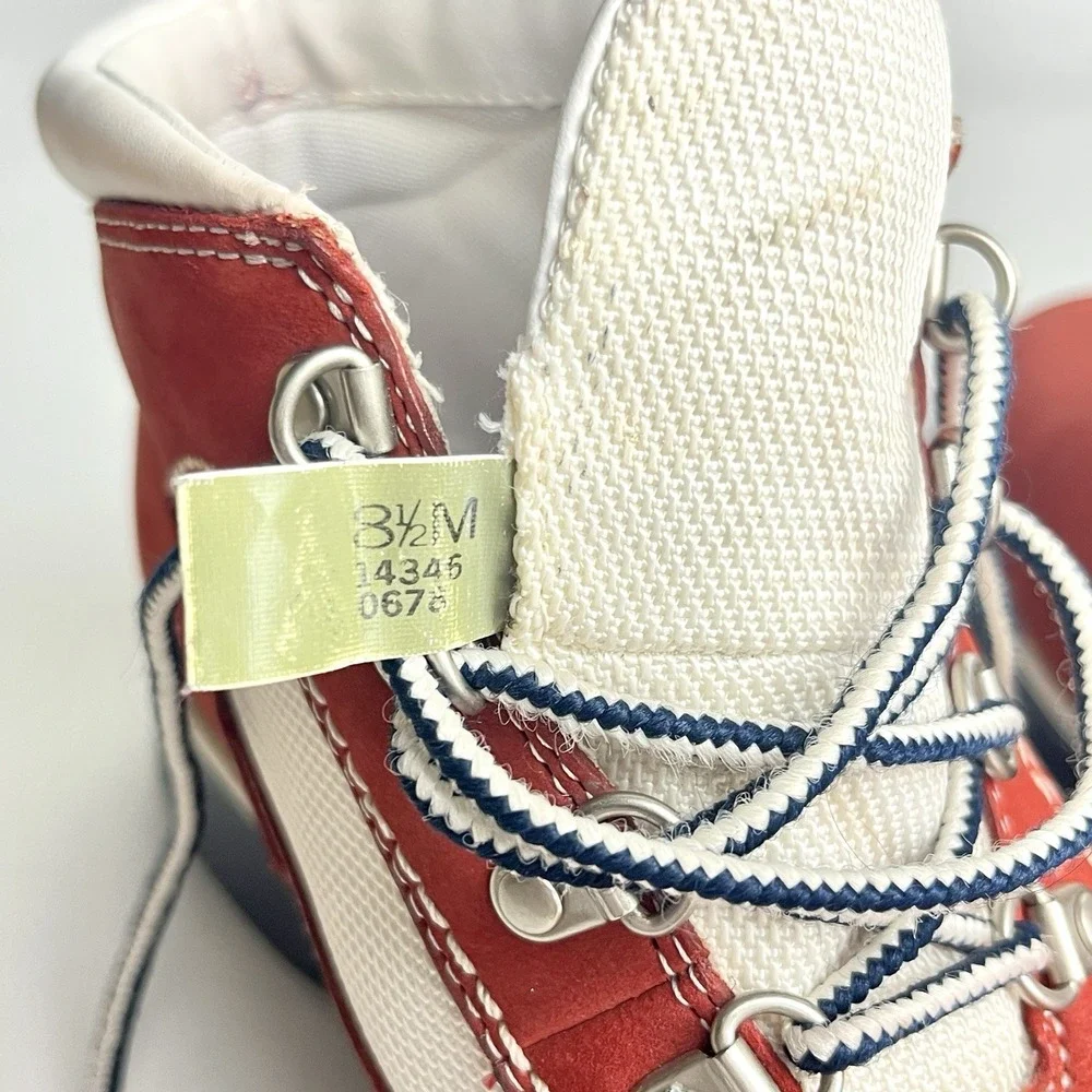 VTG Timberlands Red Suede Euro Women's Lady Field BT Hiking Boots Size 8.5 | 39‎