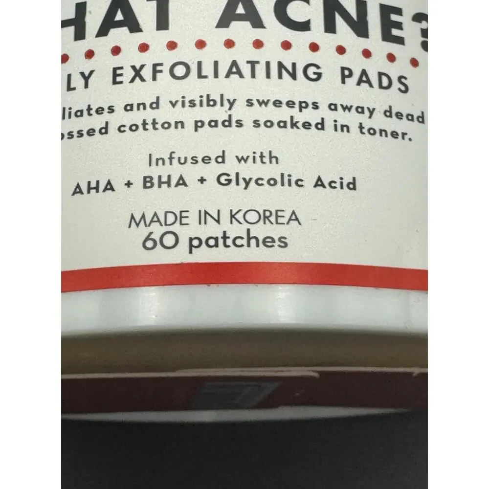 The Crème Shop What Acne Daily Exfoliating Pads Skincare 60 Toner-Soaked Pads