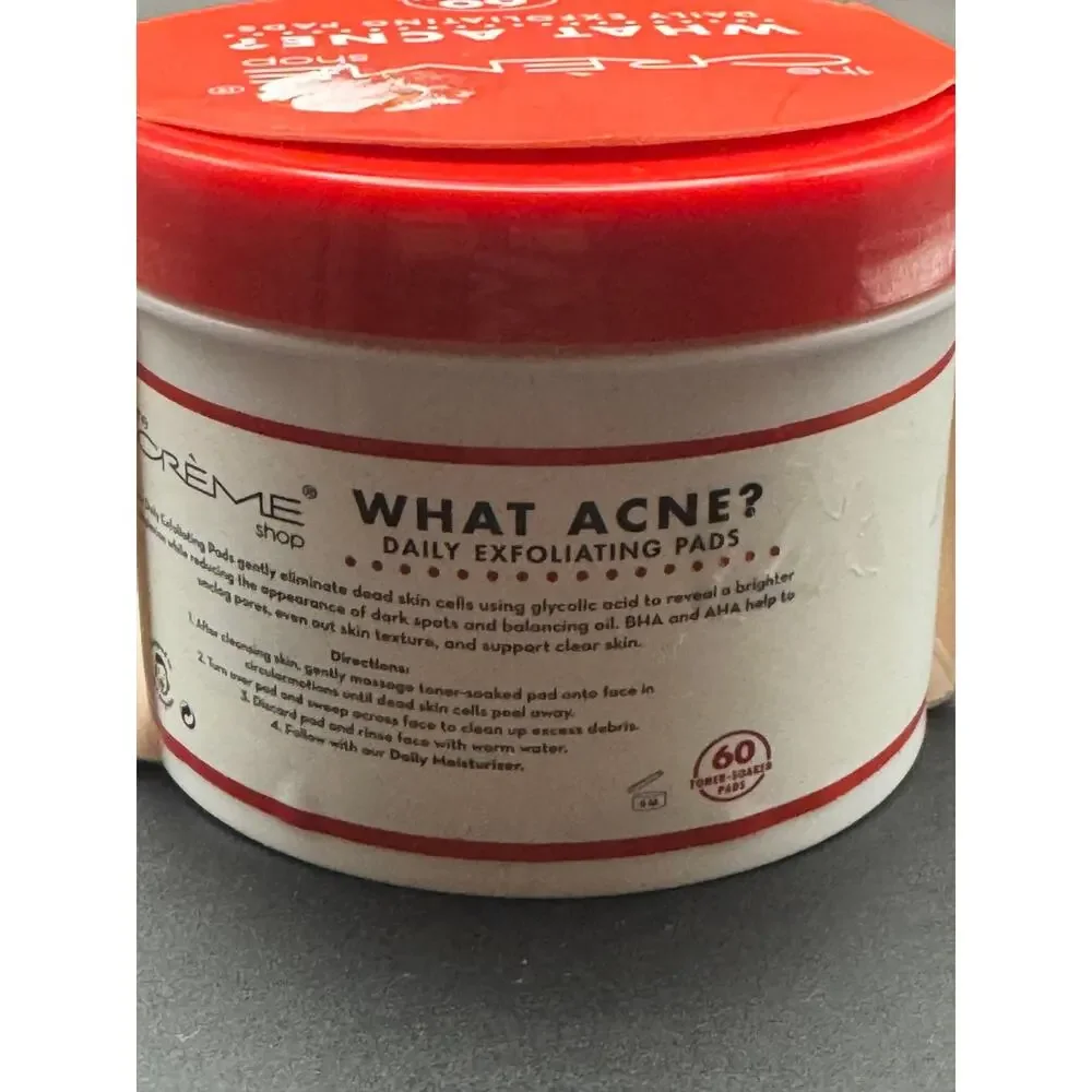 The Crème Shop What Acne Daily Exfoliating Pads Skincare 60 Toner-Soaked Pads