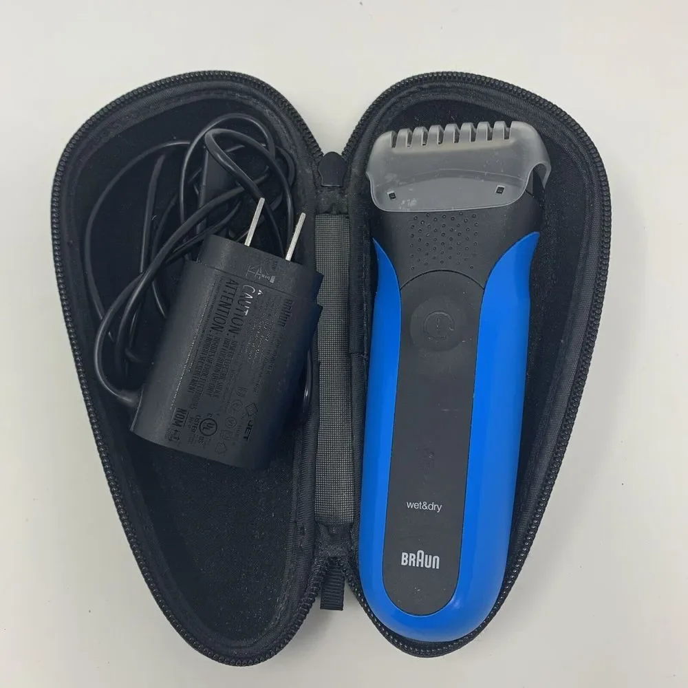 Braun Series 3 5409 Wet & Dry Rechargeable Electric Razor w‎ Charger & Case