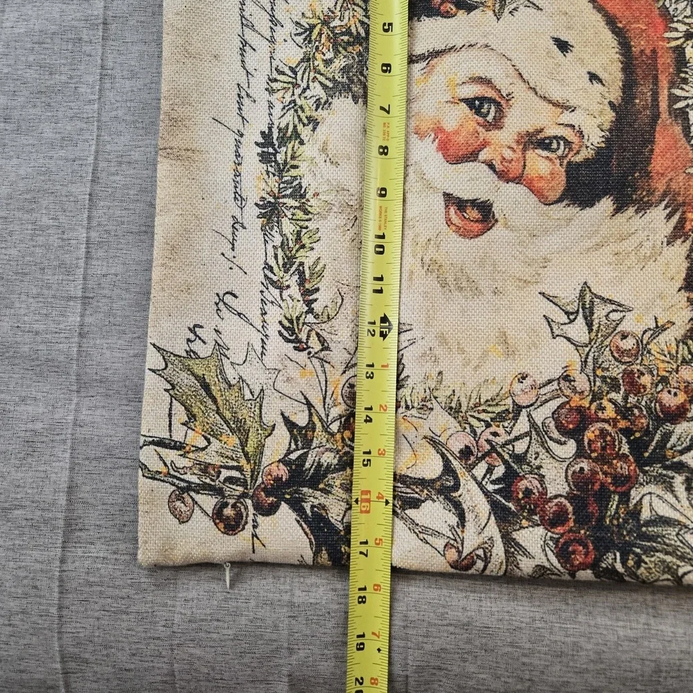 Set Of 2 Decor Christmas Pillow Cases Both 17.5