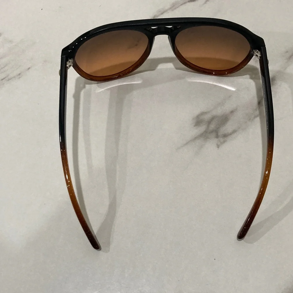 Coach Men's Pilot Sunglasses - Black & Brown