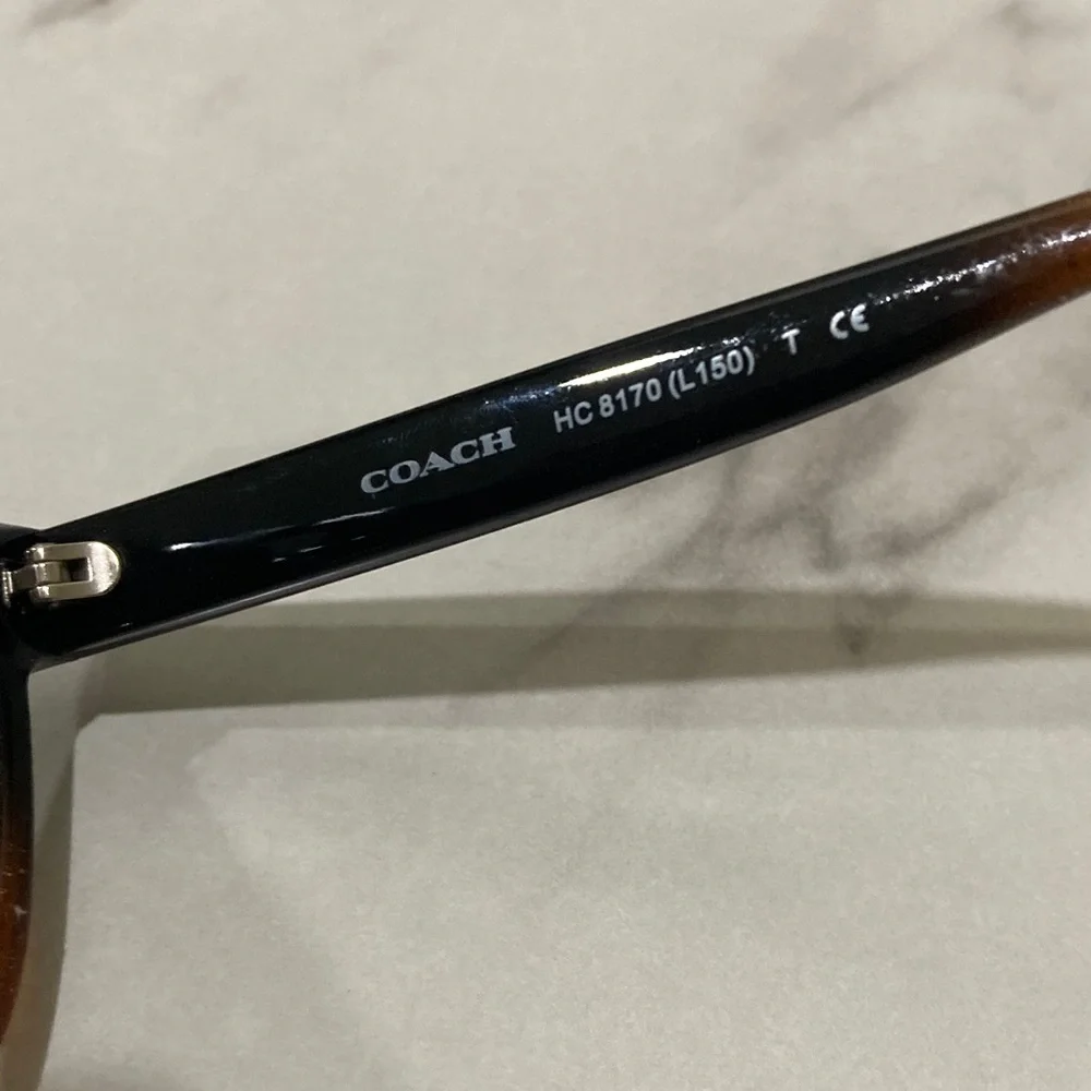 Coach Men's Pilot Sunglasses - Black & Brown