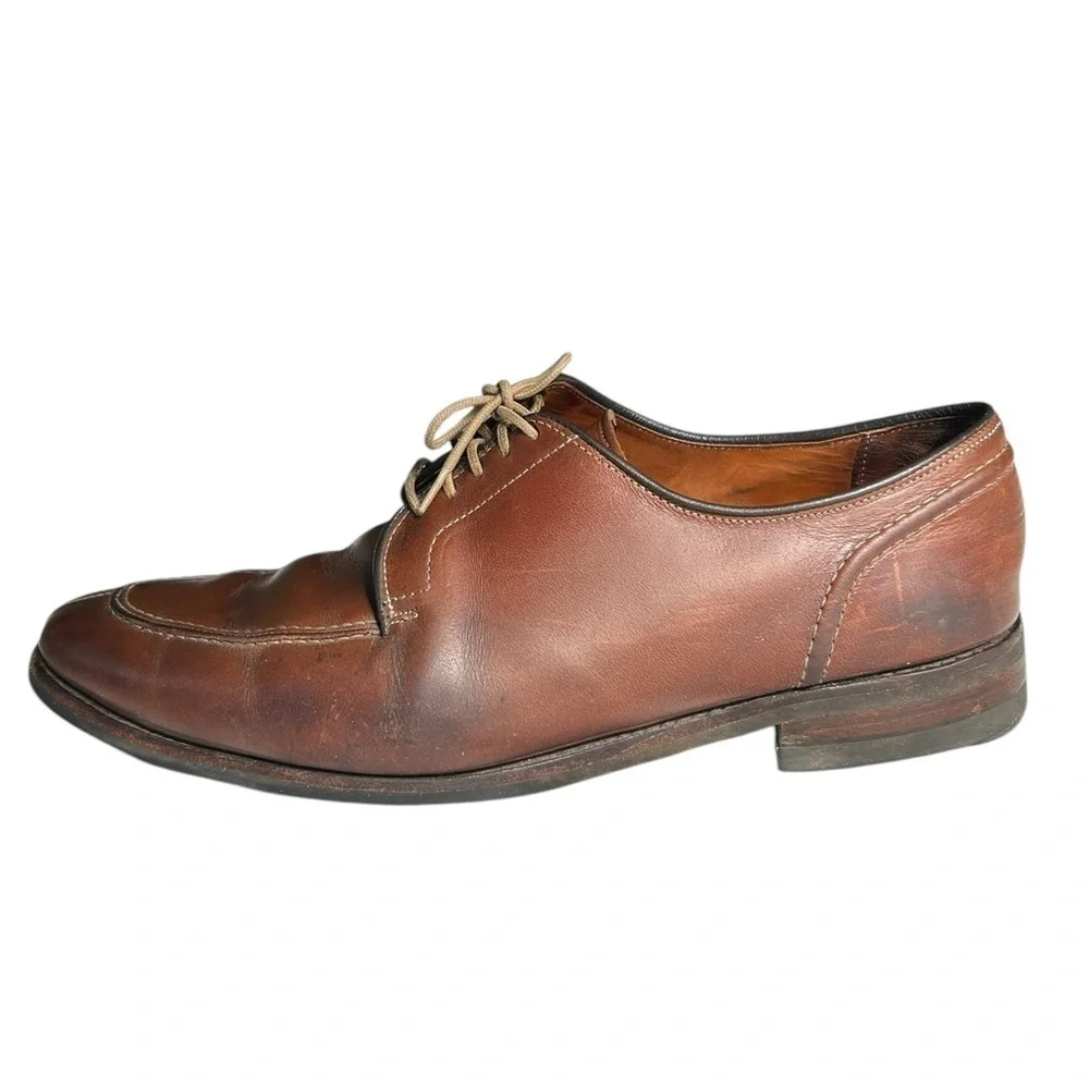 Allen Edmonds Clark Street Leather Slit Toe Lace up Mens Dress Shoe Size 12