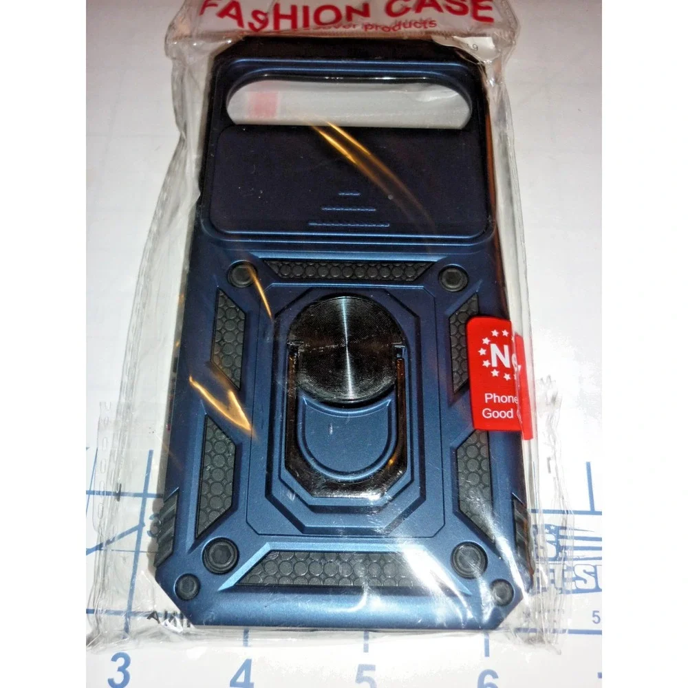 For Google Pixel 9 6.3inch Holster Magnetic Ringstand Clip Cover Case‎ Navy