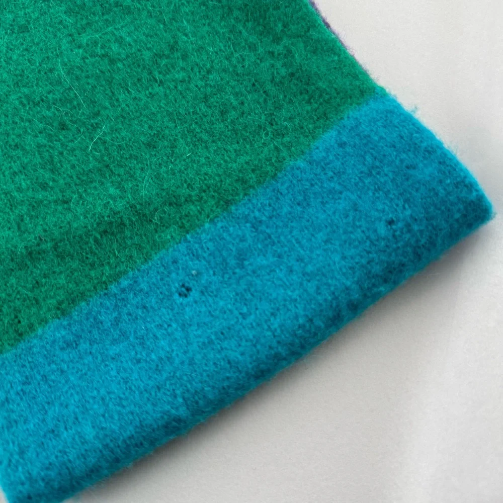 Vintage Ralph Lauren RL Polo Jeans Company Lambs Wool Stripe Scarf Colorblock