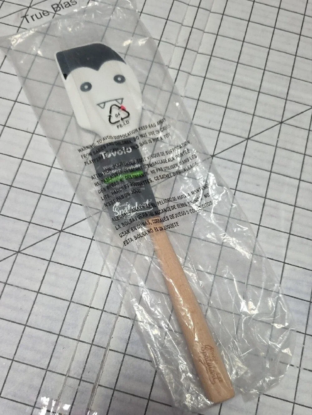 Tovolo Vampire Silicone Spatula W Wood Handle - White & Black, NIP,  Spatulart