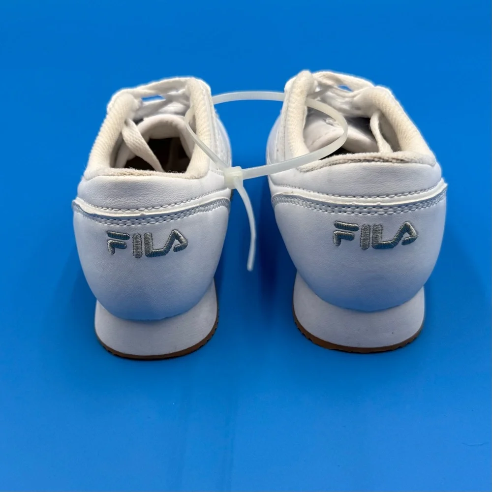 Fila Kids White‎ and Tan Sneakers
