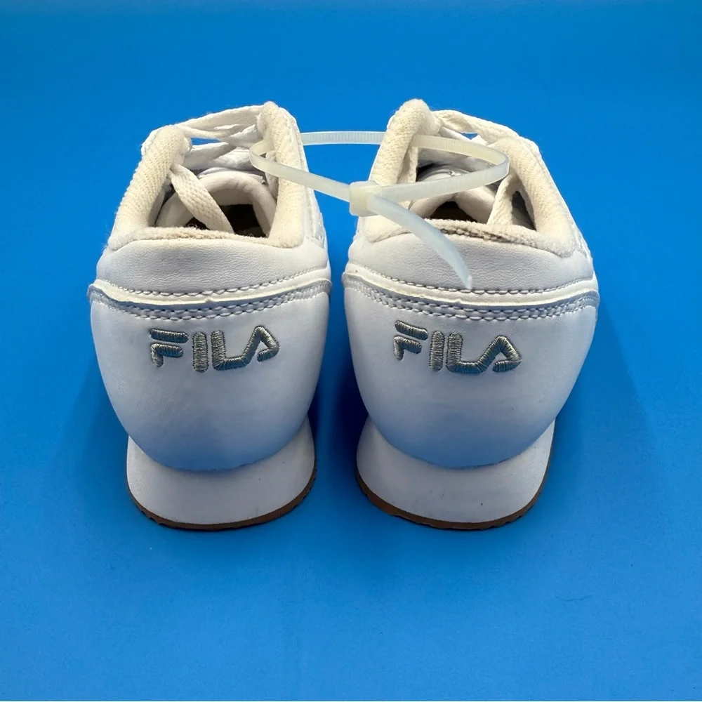Fila Kids White‎ and Tan Sneakers