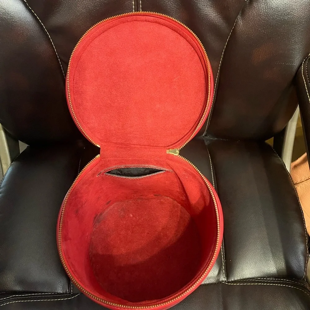 Louis Vuitton Bold Red Epi Leather Cosmetic Case