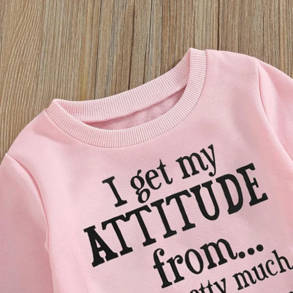 Toddler Girls Clothes 2T 3T 4T 5T Fall Outfits Baby Pullover Sweatshirt & Camouf
