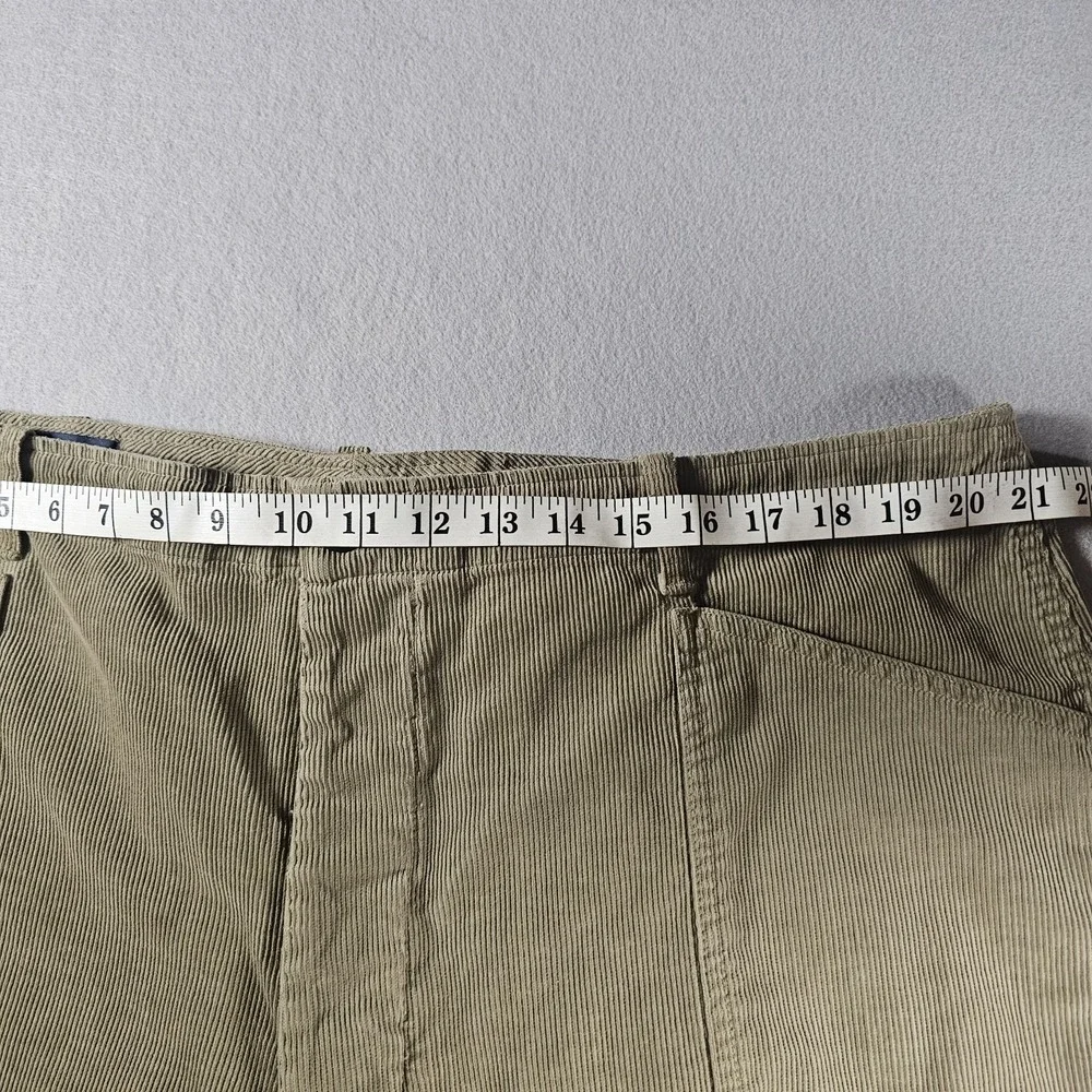 Polo Ralph Lauren Corduroy Pants Mens 42x30 Tan Khaki Button Fly Cotton Vintage