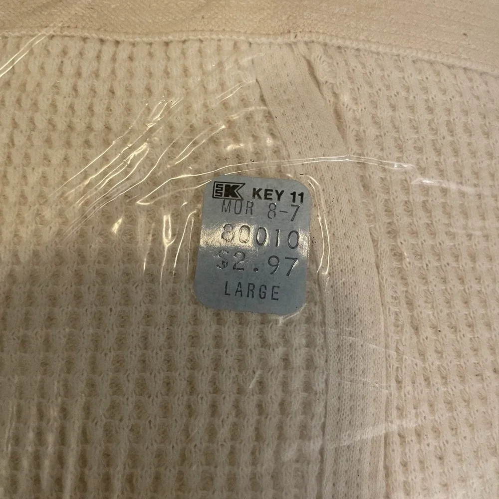 Vintage Kmart Men's Thermal Underwear Ankle Length Drawer Sz L Made in USA‎ New