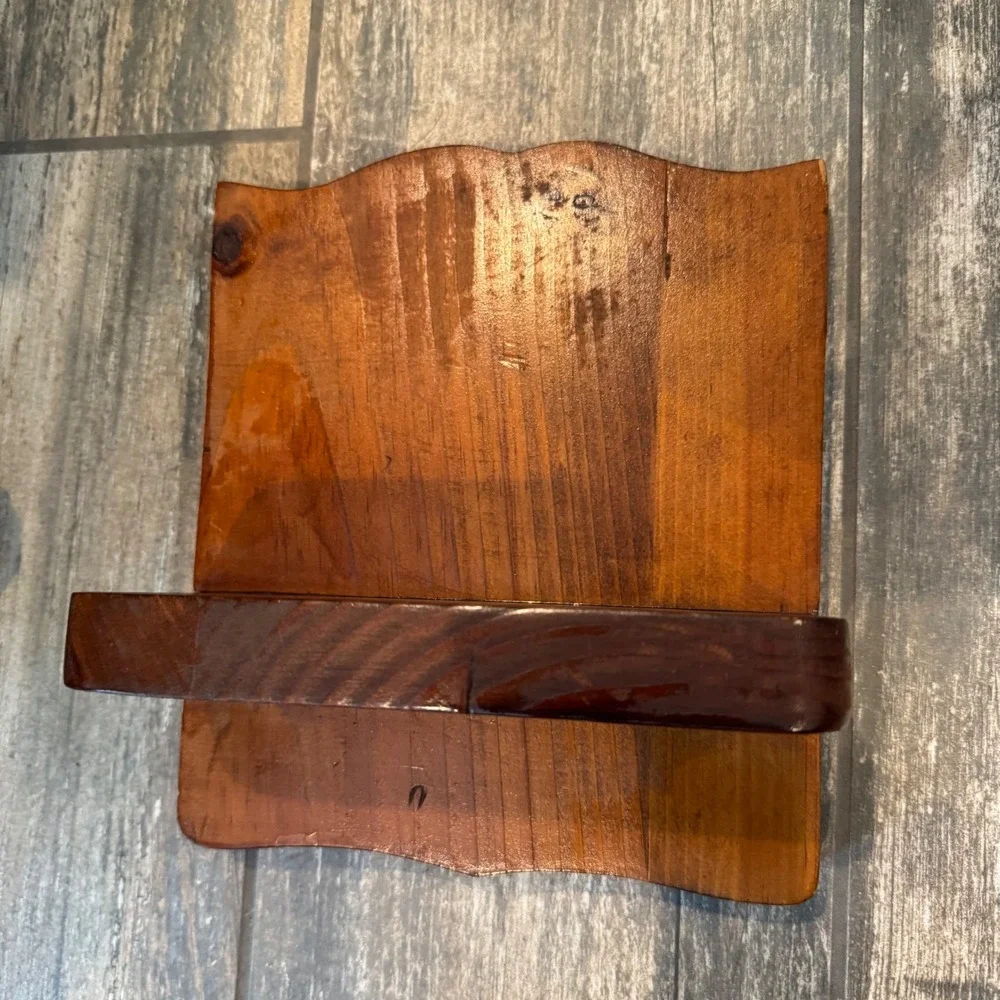 Rustic Farmhouse Small Vintage Handmade Pine Wood Wall Floating Trinket Shelf