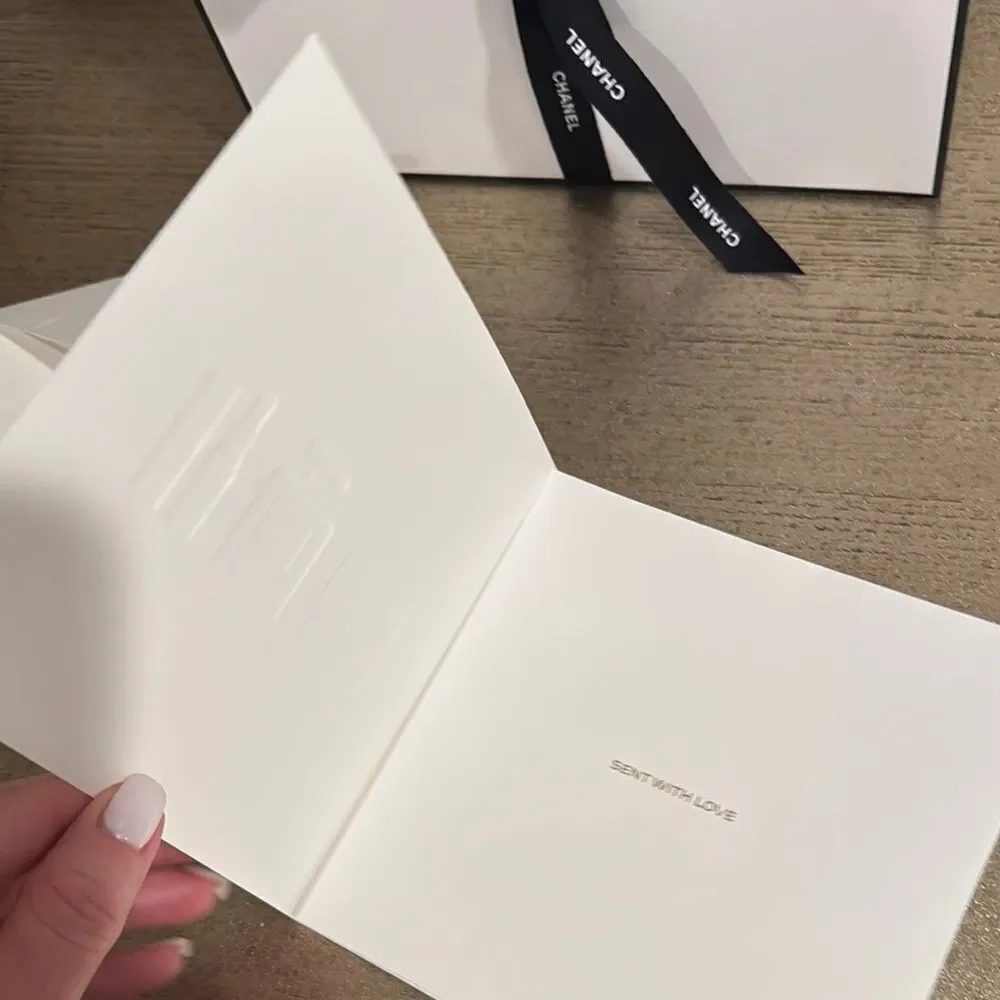 Chanel Gift Box with Cards