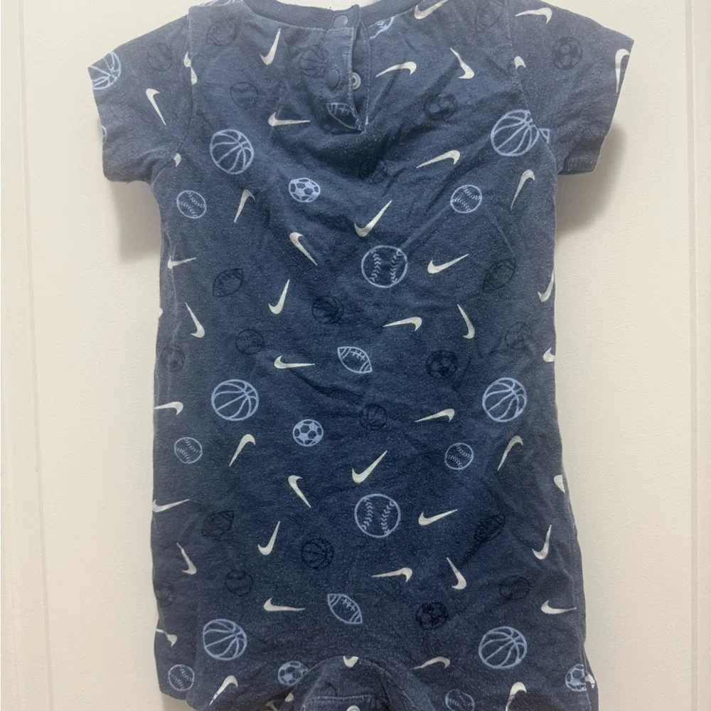 Nike Navy and White Kids One-Piece Bodysuit