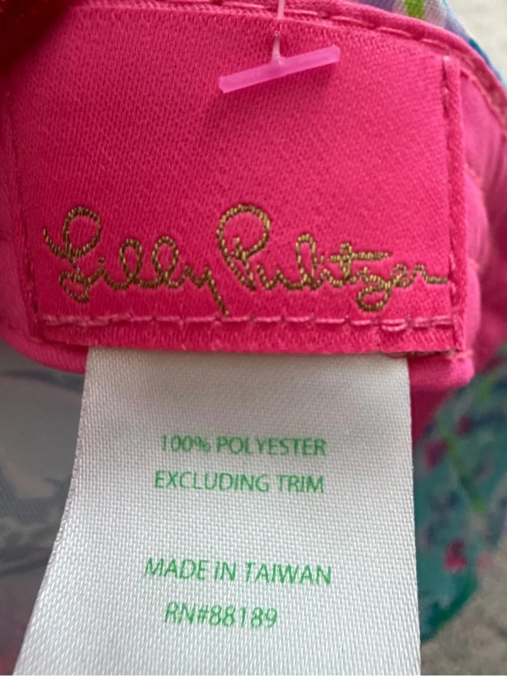 NWOT Lilly Pulitzer Roxie Pink Solid Run Around Hat Adjustable