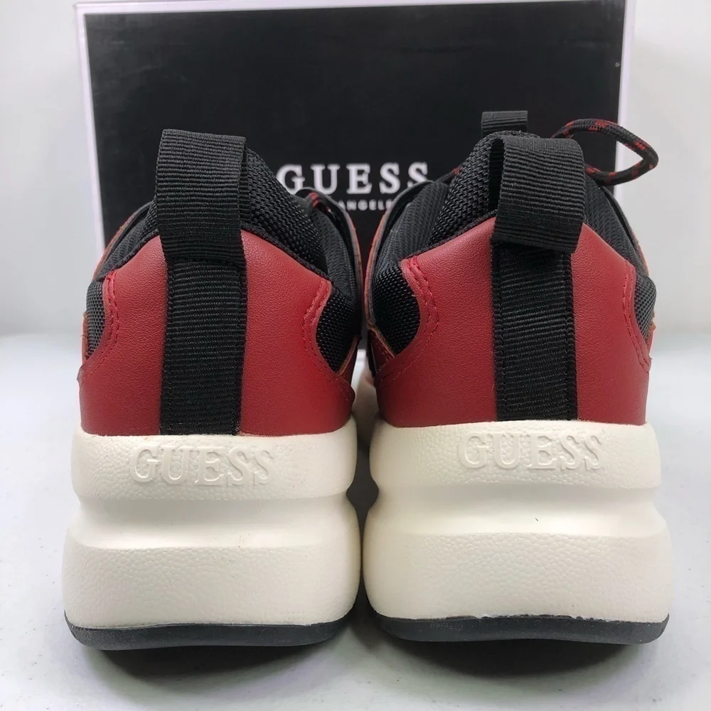 GUESS Tane Dark Red Low Top Sneakers