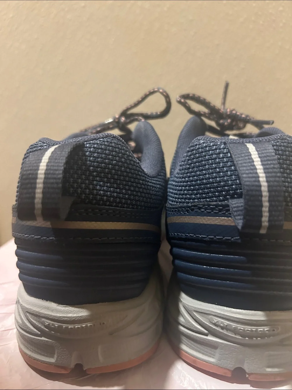 New Balance Women’s Navy with Rose Gold Accent Sneakers