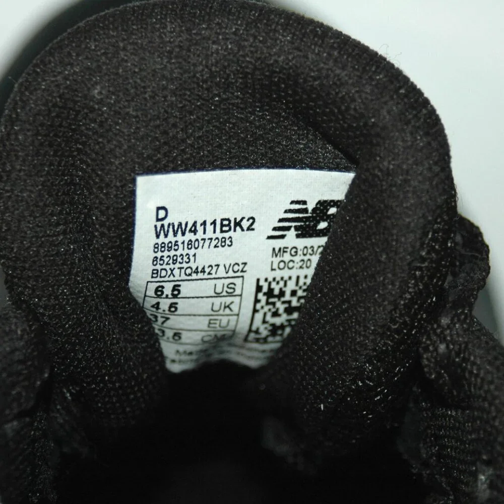 New Balance Women's Sneakers 6.5 D Black Casual Shoes