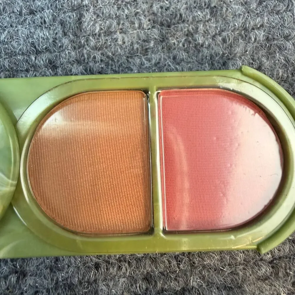 VTG Clinique Powder Blusher Set of 2 Extra Rose Rhubarb Plum Bronze