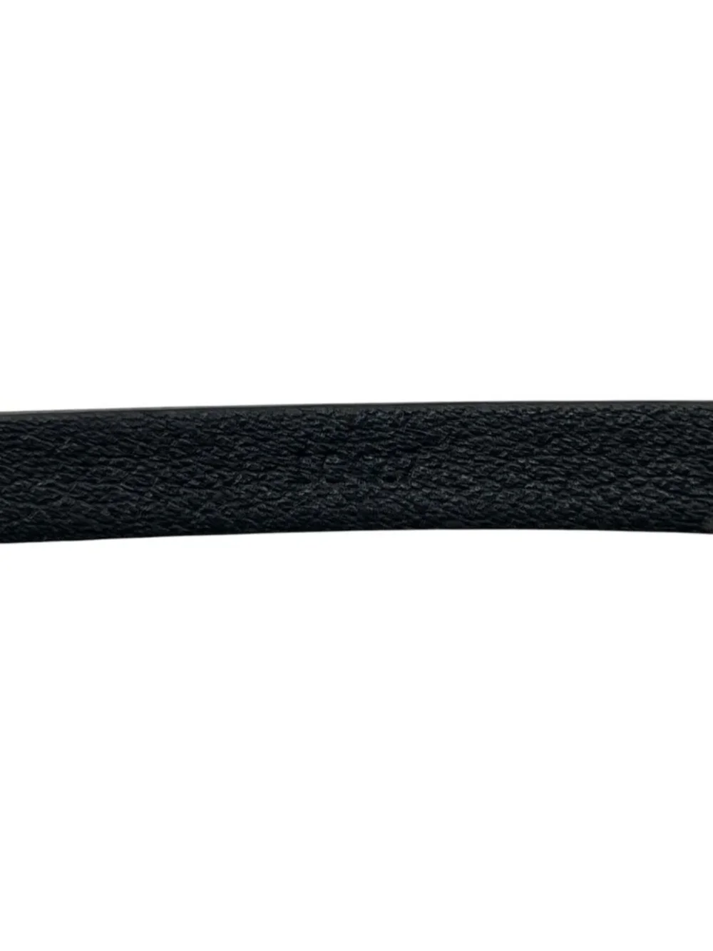 Louis Vuitton Bracelet Neogram Leather LV Logo Noir Black Silver