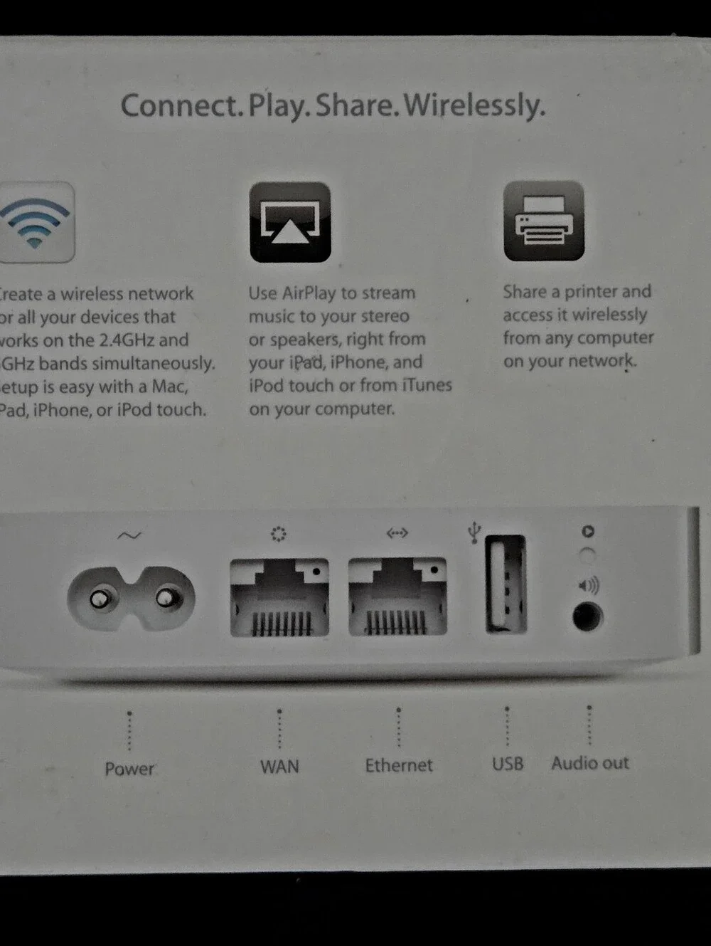 Apple AirPort Express 802.11n Dual-Band Wi-Fi Router A1392 White MC414LL/A NOB