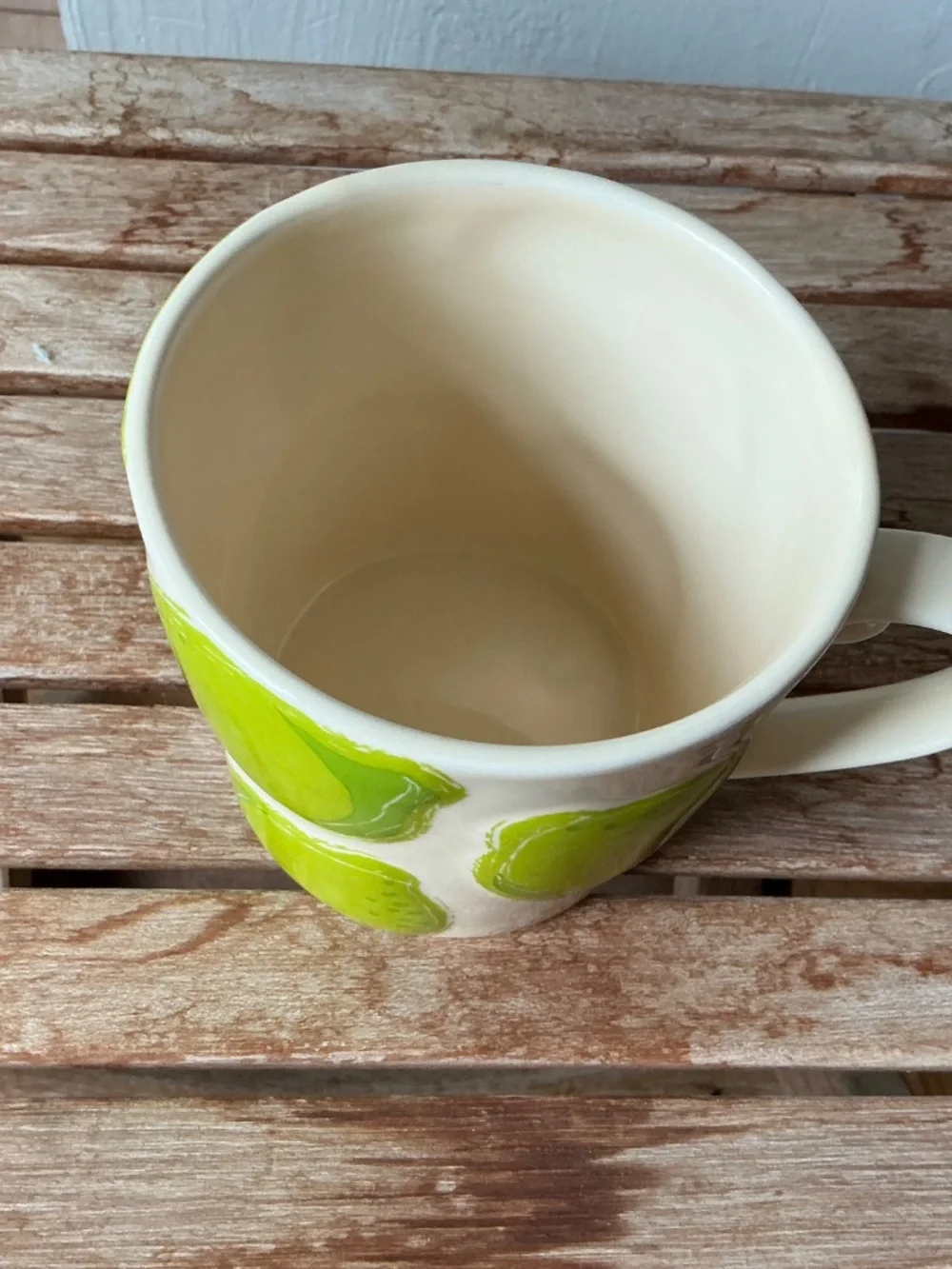 Starbucks Vintage Lime and Daisy Ceramic Mug