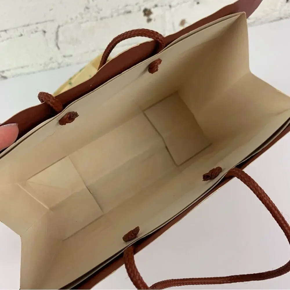 Vintage 90s Paper Gift Bag Fishing Tackle Box Theme Fathers Day Dad Present