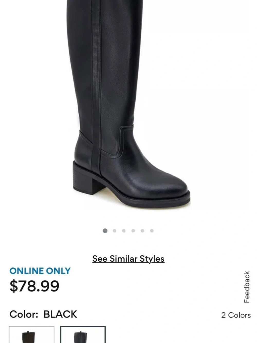Kensie Naya B- Women’s Black Knee - High Boot