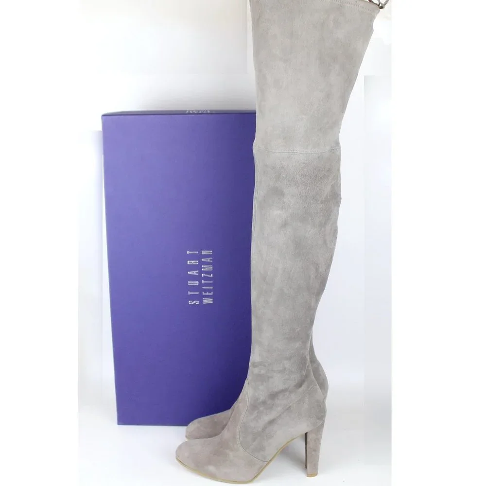 NEW Stuart Weitzman Highland Over-the-knee Boots, US 9, Two Tone Colorblock