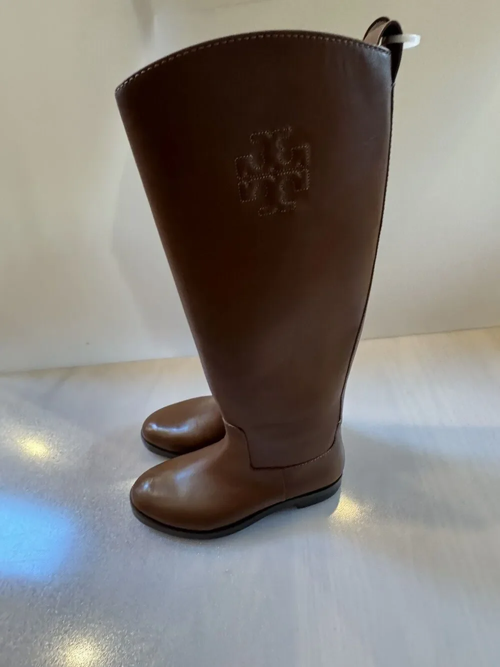 Tory Burch The Riding Boot Size 8 Palissandro (Royal Tan) Color $648