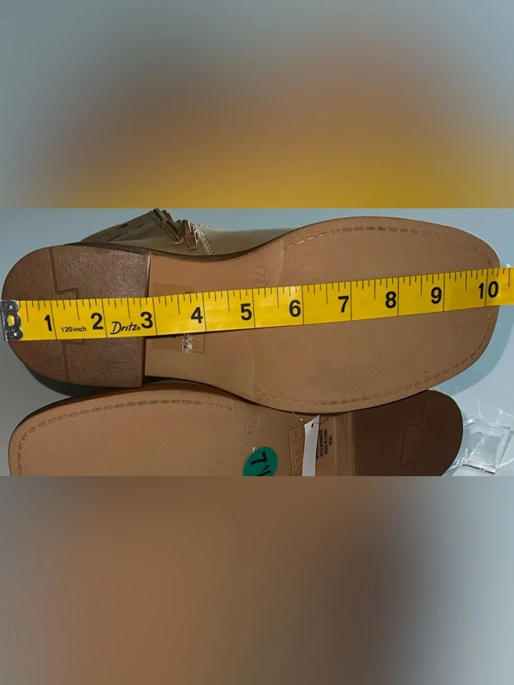 NWT New York & Company Curtis Camel Cutout chunky heel Tall Boots Sz 7.5 Campus