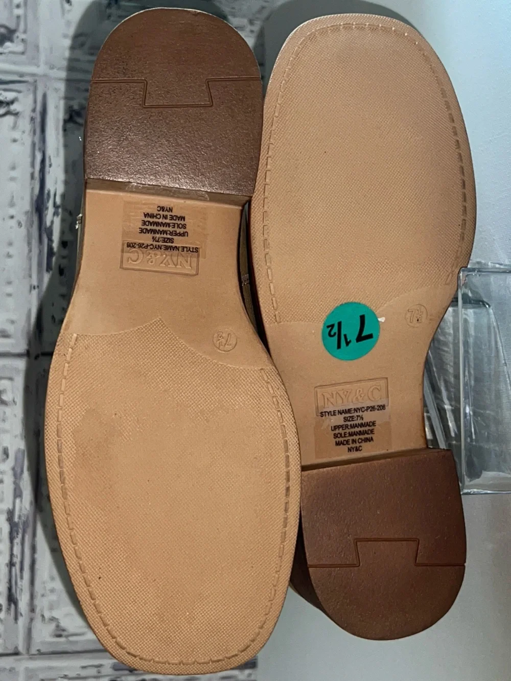 NWT New York & Company Curtis Camel Cutout chunky heel Tall Boots Sz 7.5 Campus