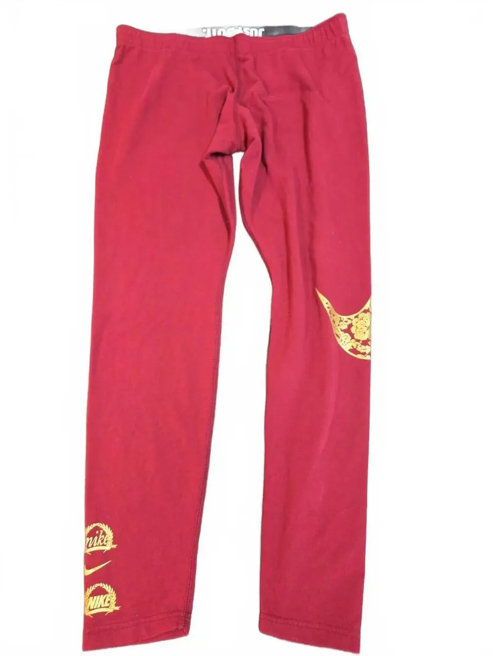 Nike Sportswear Leg-A-See Women's Red  Leggings Size XL