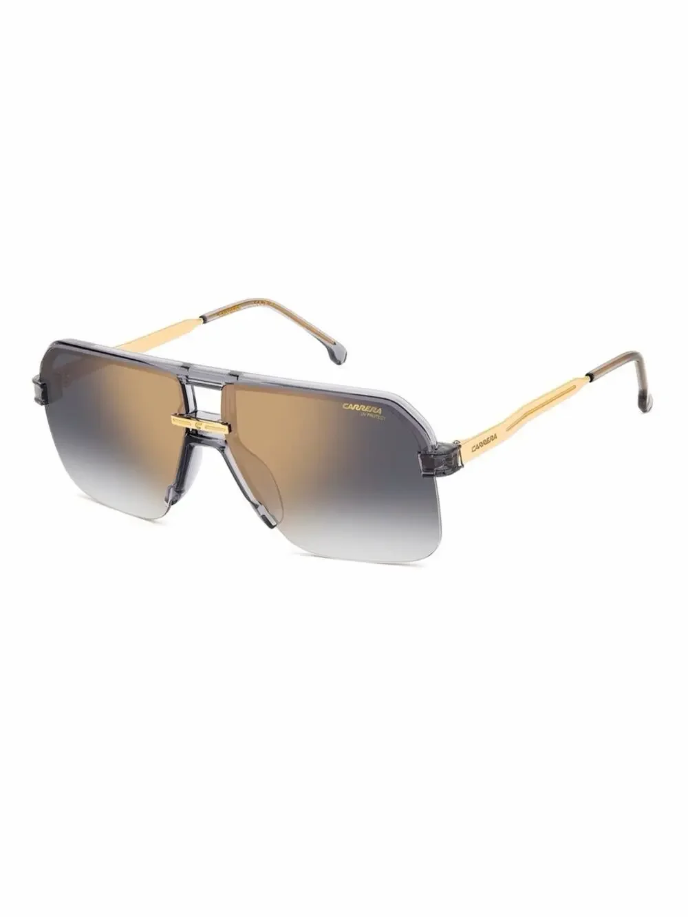 NEW!!! Carrera 1066/S KB7FQ Men's Shield Sunglasses in Brown and Gold Authentic