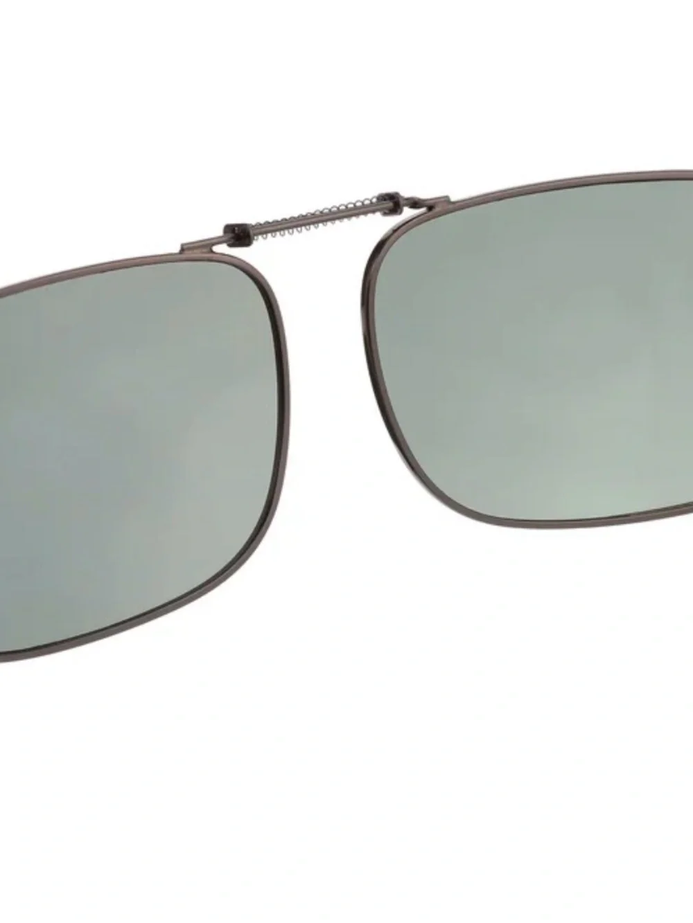 Polar Optics Premium Polarized Flipup Gray Square  Clip On Sunglasses 56 Rec 24