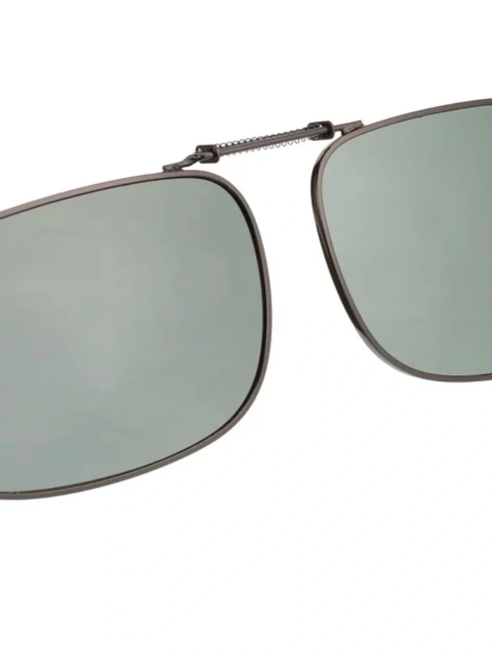 Polar Optics Premium Polarized Flipup Gray Square  Clip On Sunglasses 56 Rec 24