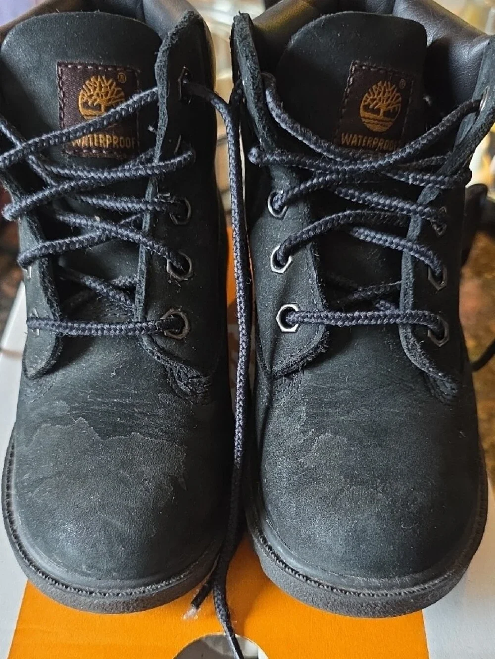 Timberland Toddler Black Lace-Up Boots